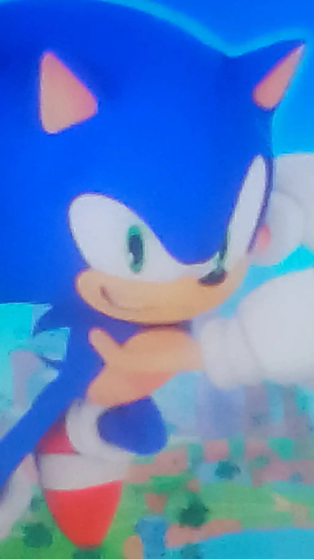 ai character: sonic from sth background