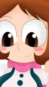 ai character: uraraka  background