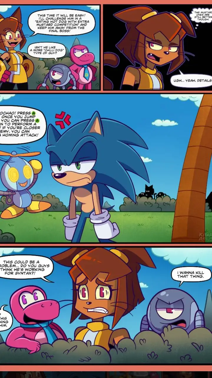 ai character: sonic and kit background