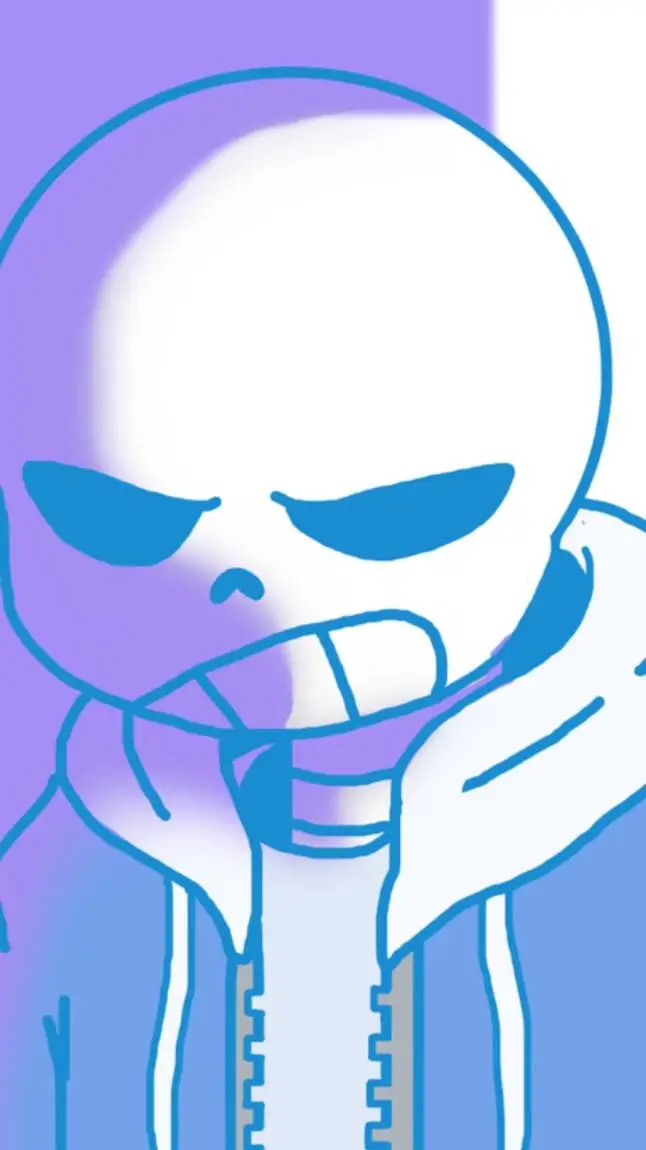 ai character: sans not happy background