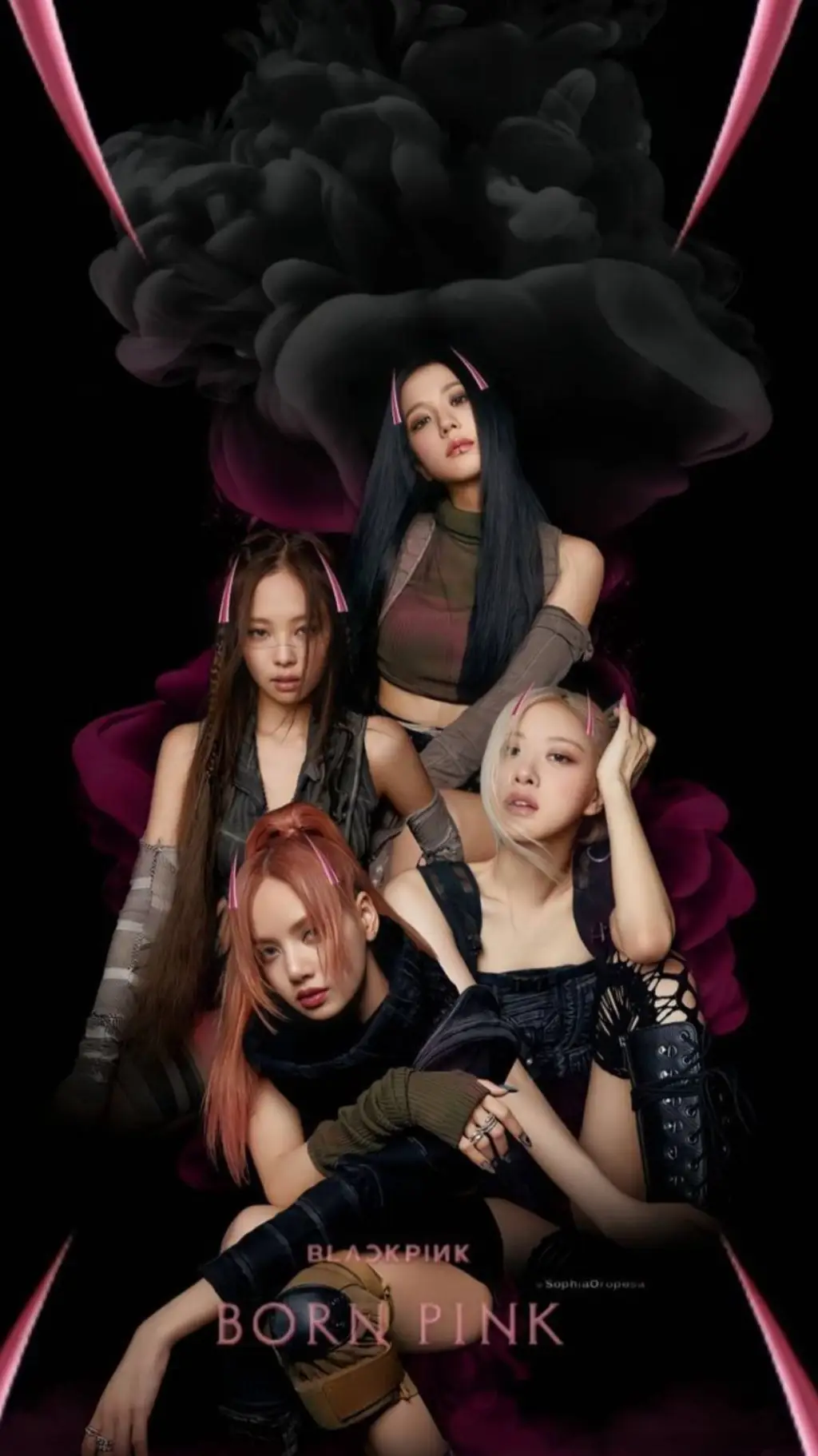 ai character: blackpink  background