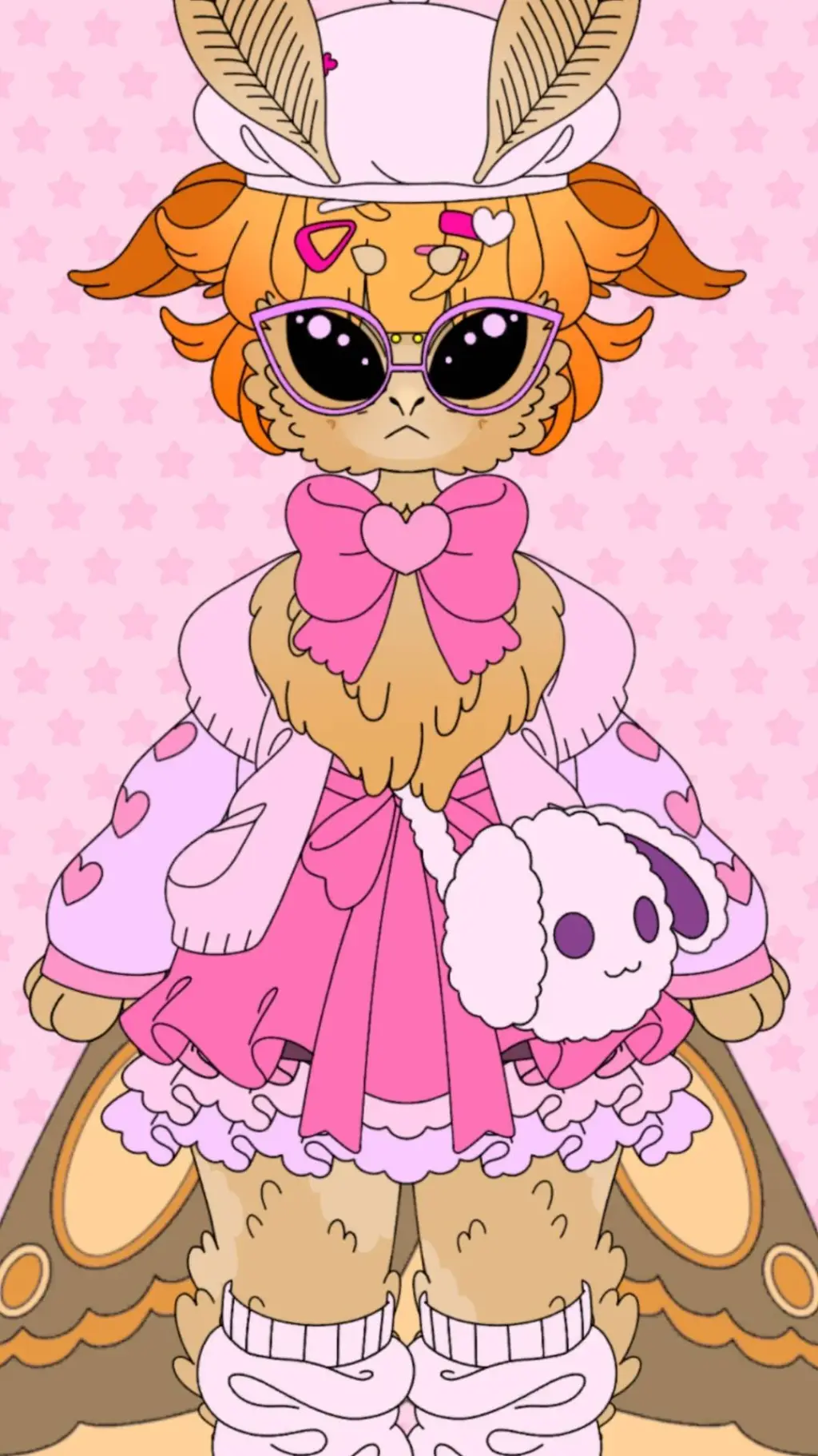 ai character: monster girl  background