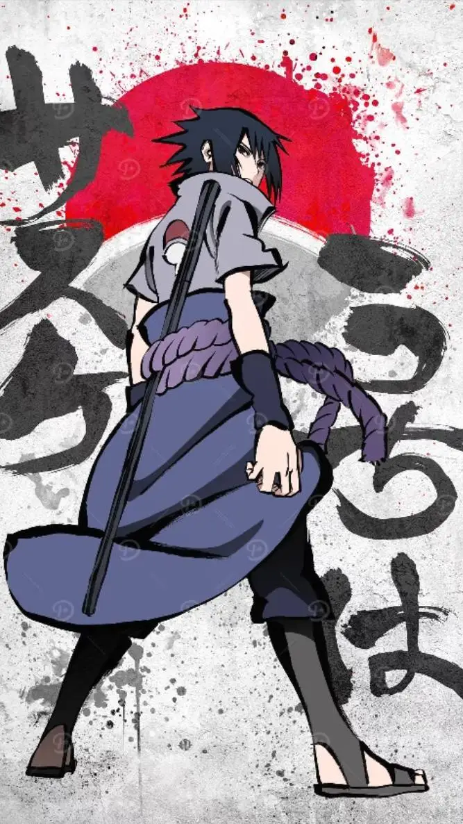 ai character: Sasuke  background