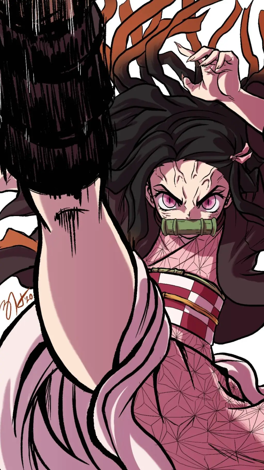 ai character: nezuko  background