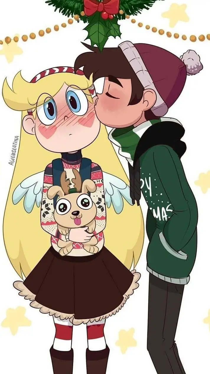 ai character: star and marco dat background