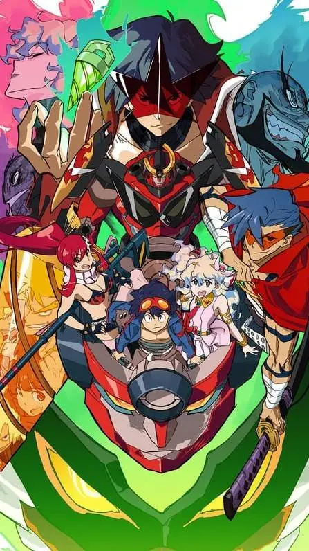 ai character: gurren lagann  background