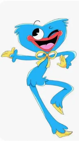 ai character: huggy wuggy  background