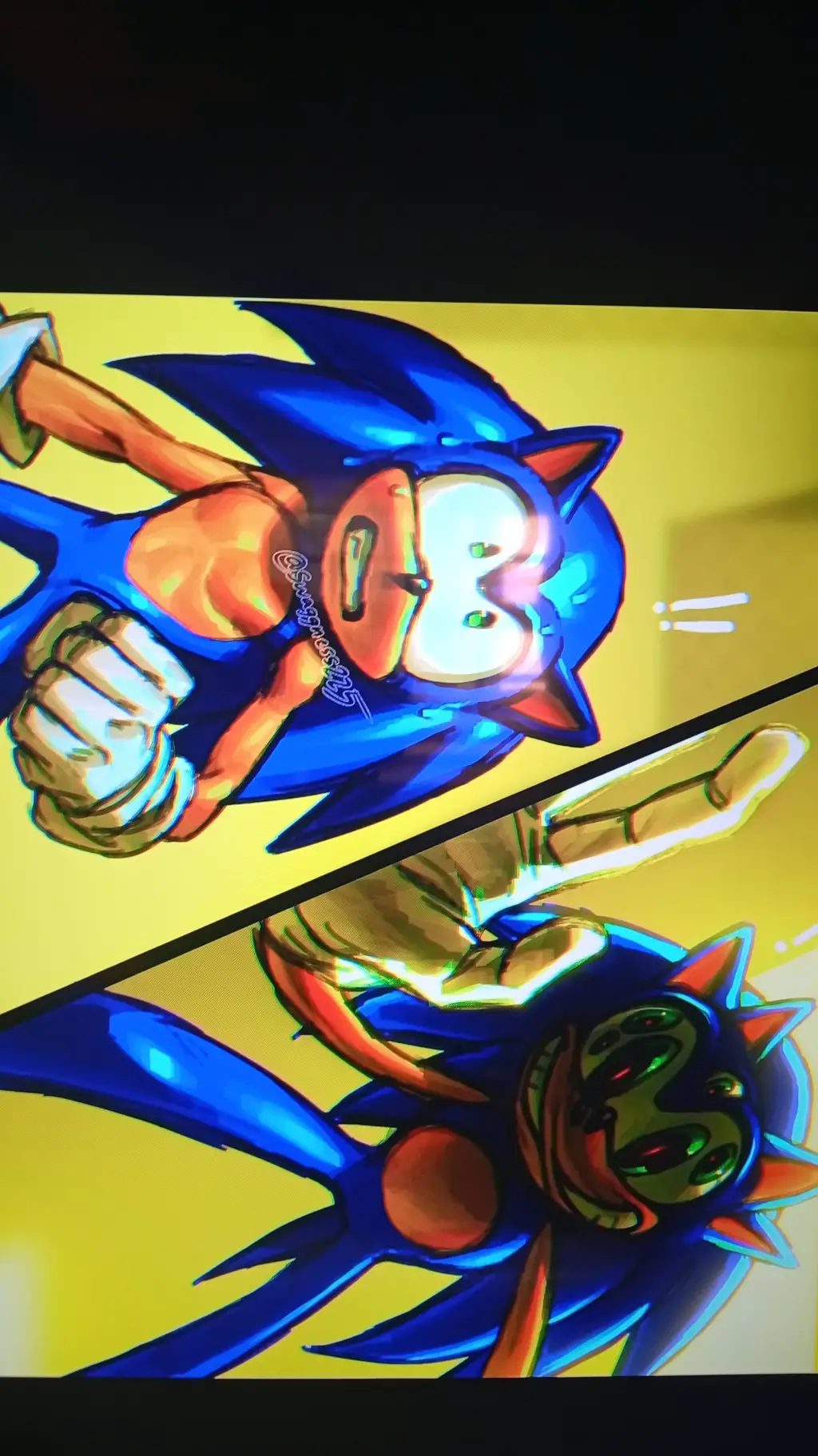 ai character: Sonic backrooms  background