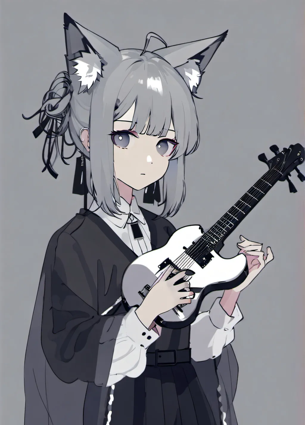 chat with ai character: Кошко девочк