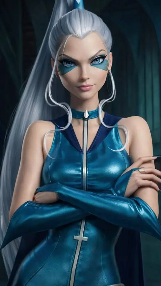 ai character: ICY,DARCY,STORMY background