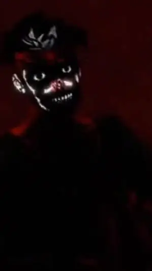 ai character: analog horror background