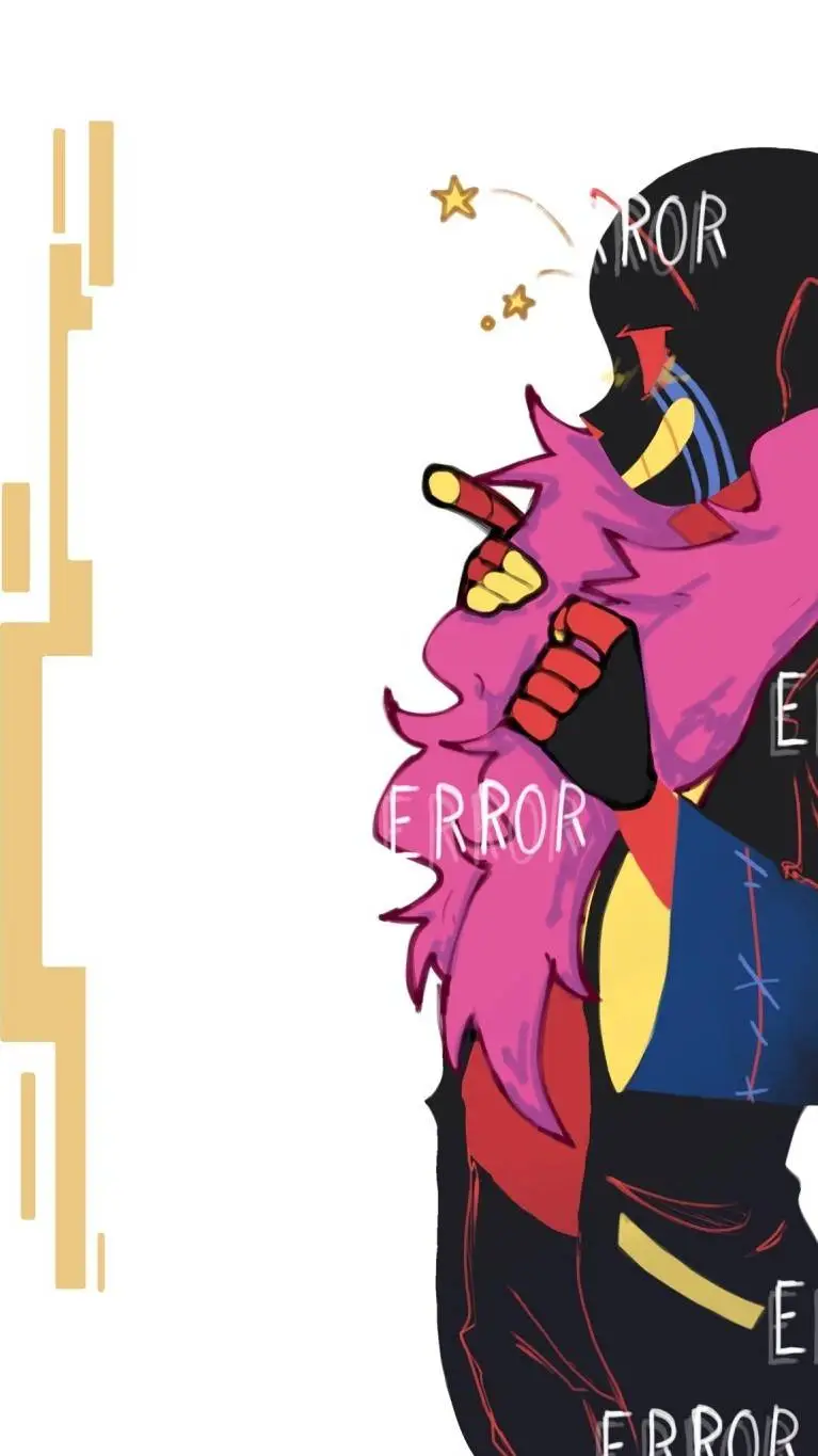 ai character: Error sans background