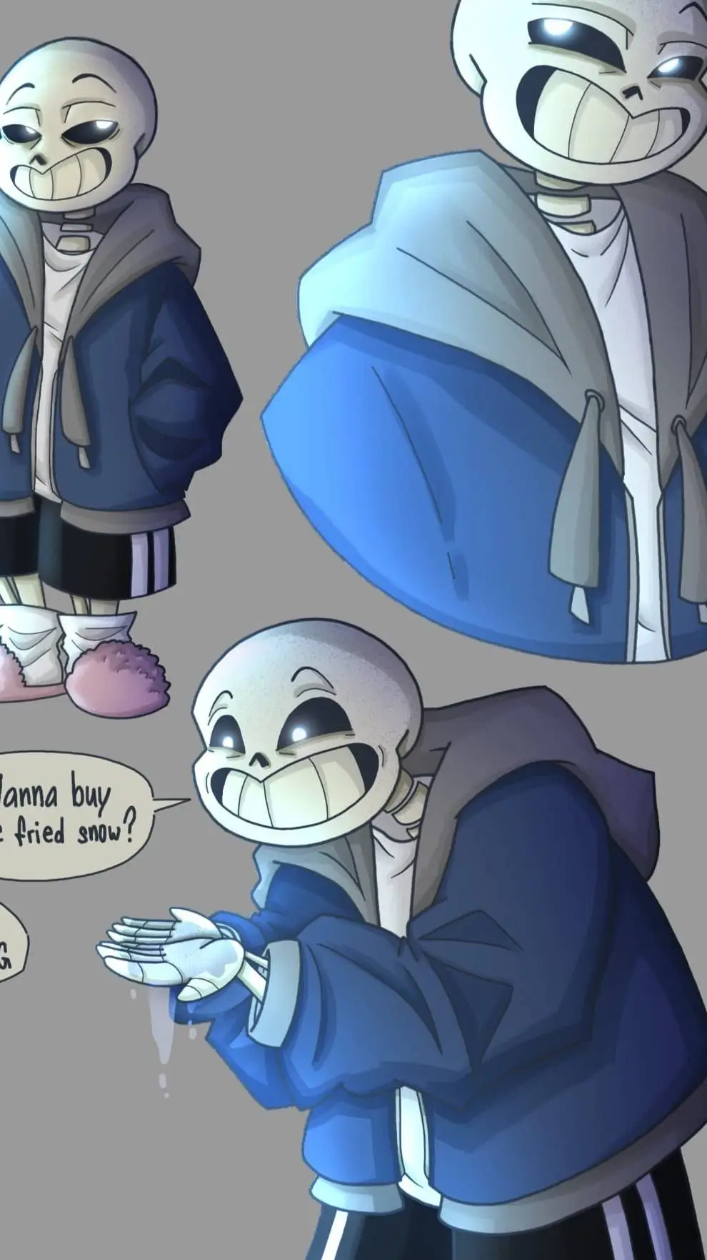 ai character: Sans  background