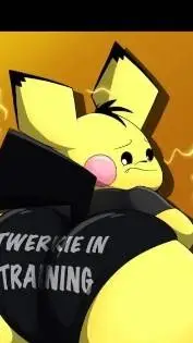 ai character: pichu  background
