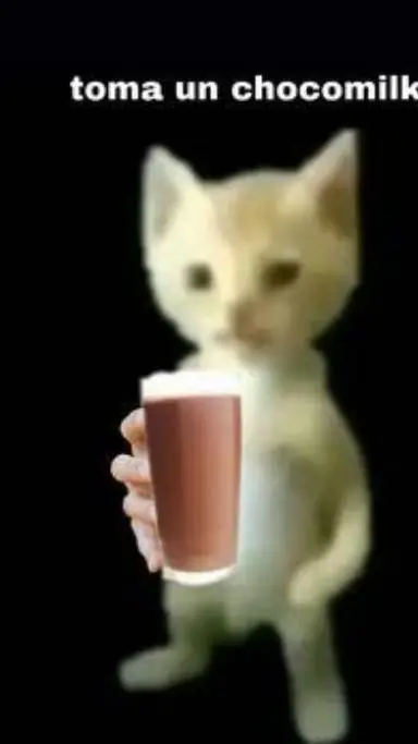 ai character: el gato chocomilk background