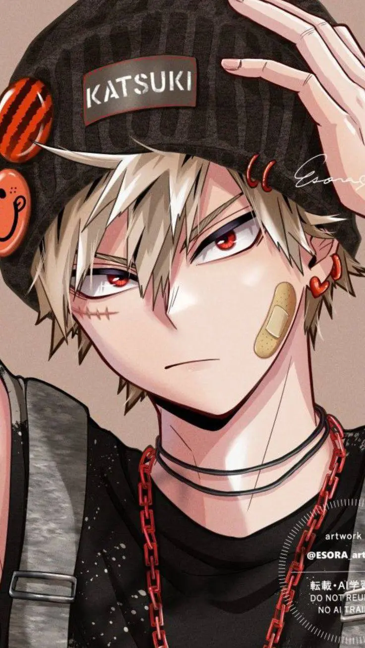 ai character: Bakugo. background