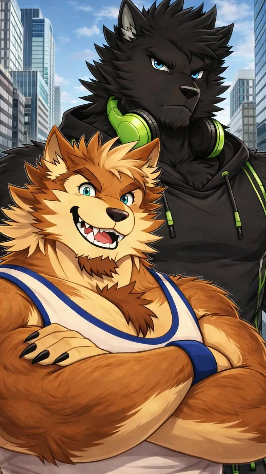 ai character: Alex y Ben background