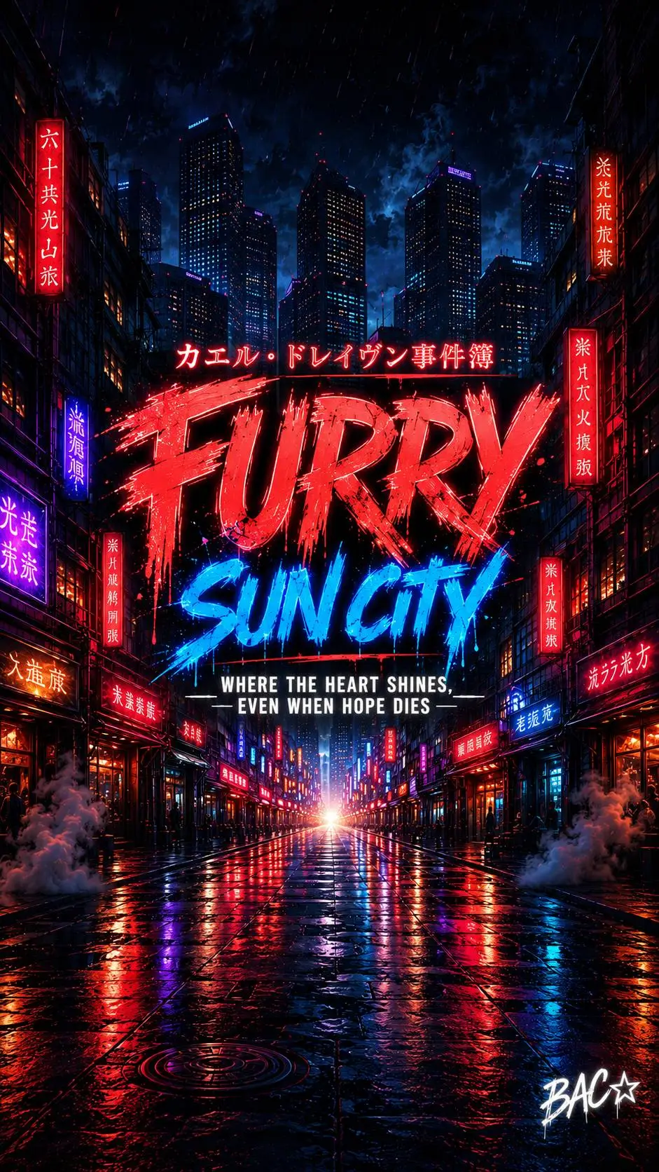 ai character: Furry Sun City  background