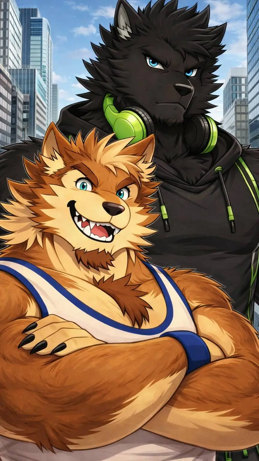 ai character: Alex y Ben background