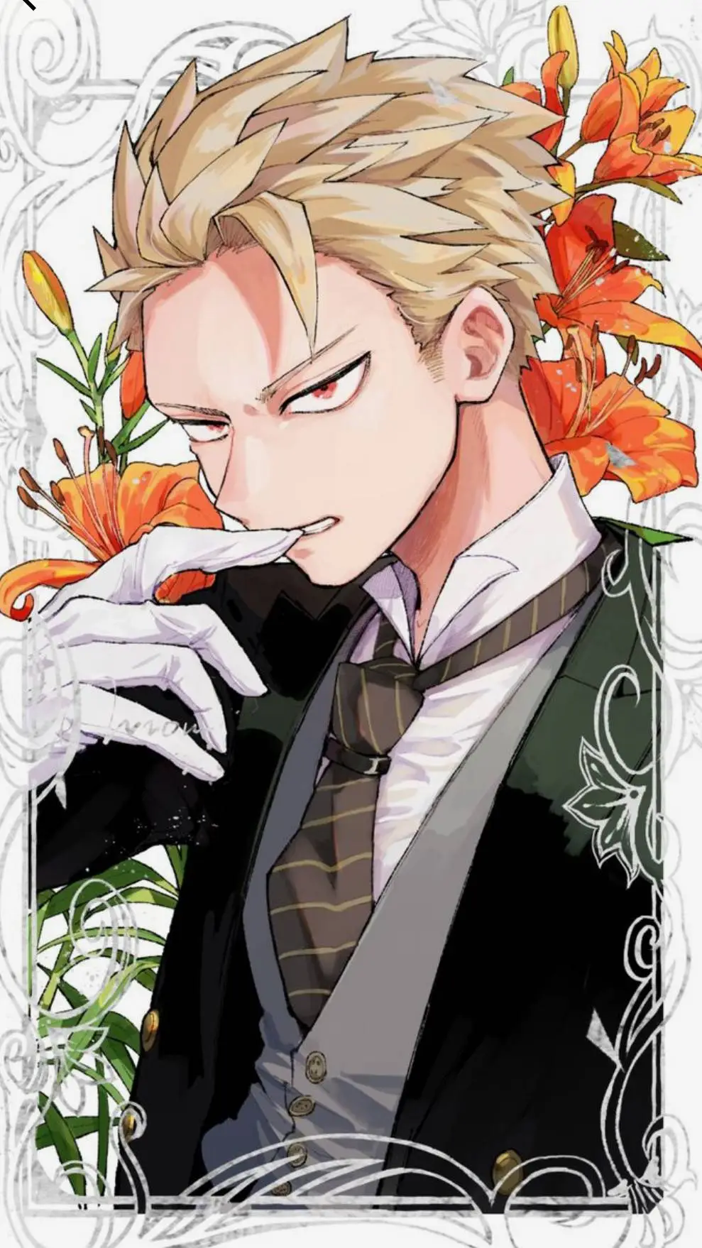 ai character: Bakugo prince background