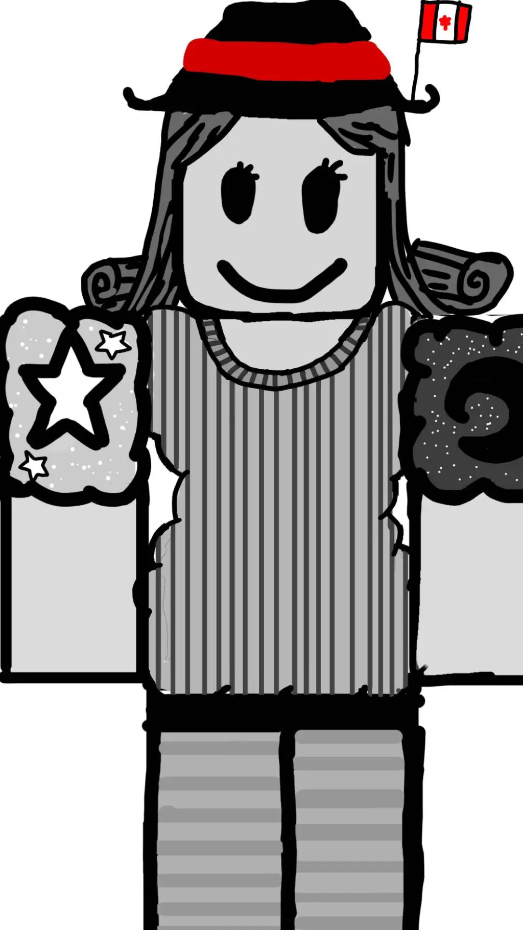ai character: light gray background