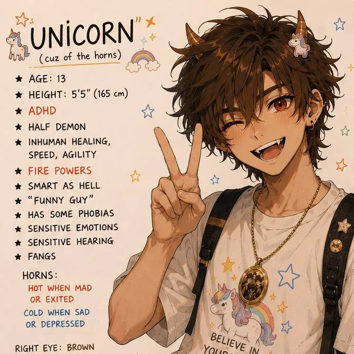chat with ai character: Moris(my OC)