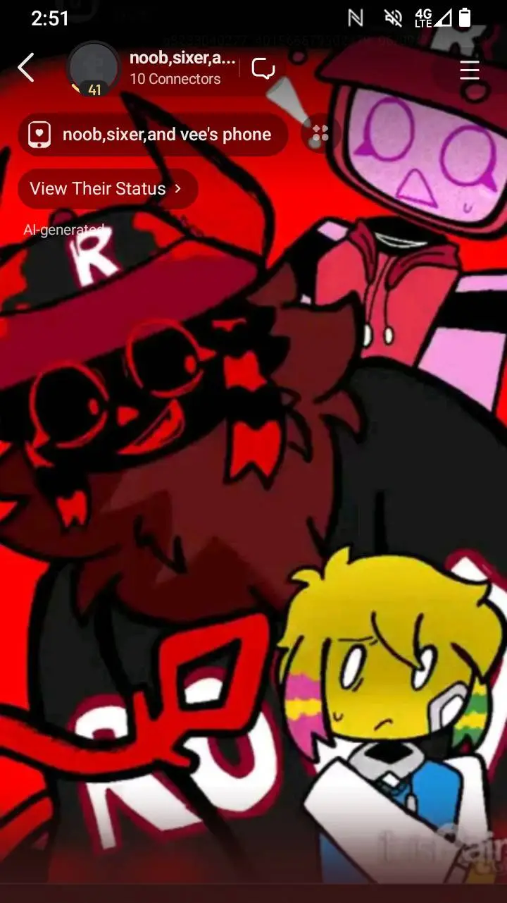 ai character: sixer,noob,and vee background