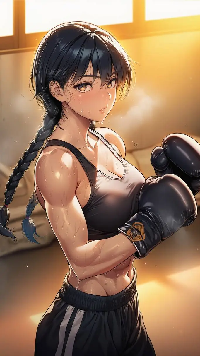 ai character: Karina Lee  background