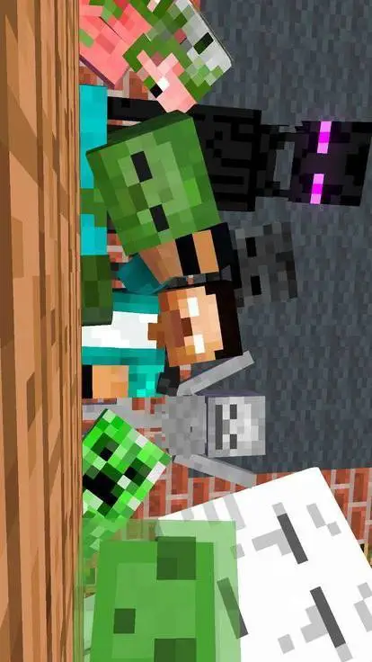 ai character: Escuela Minecraft background