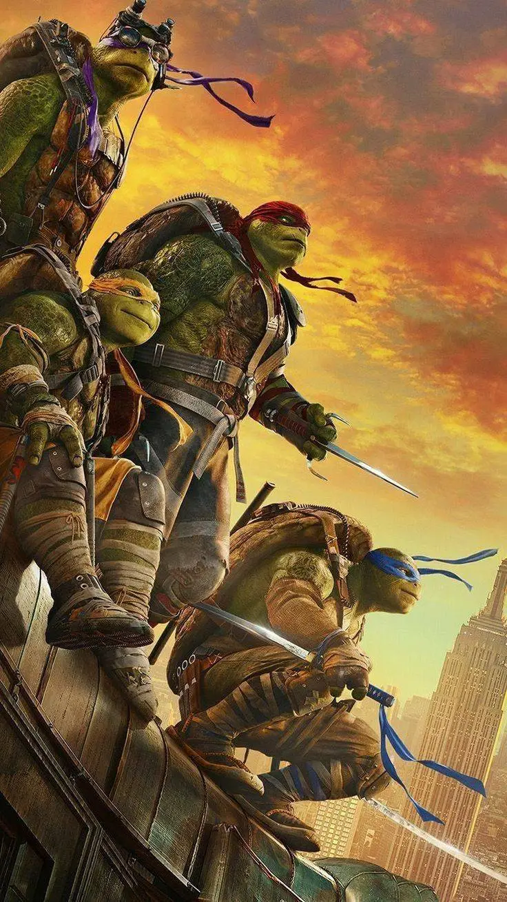 ai character: Las tortugas ninja background
