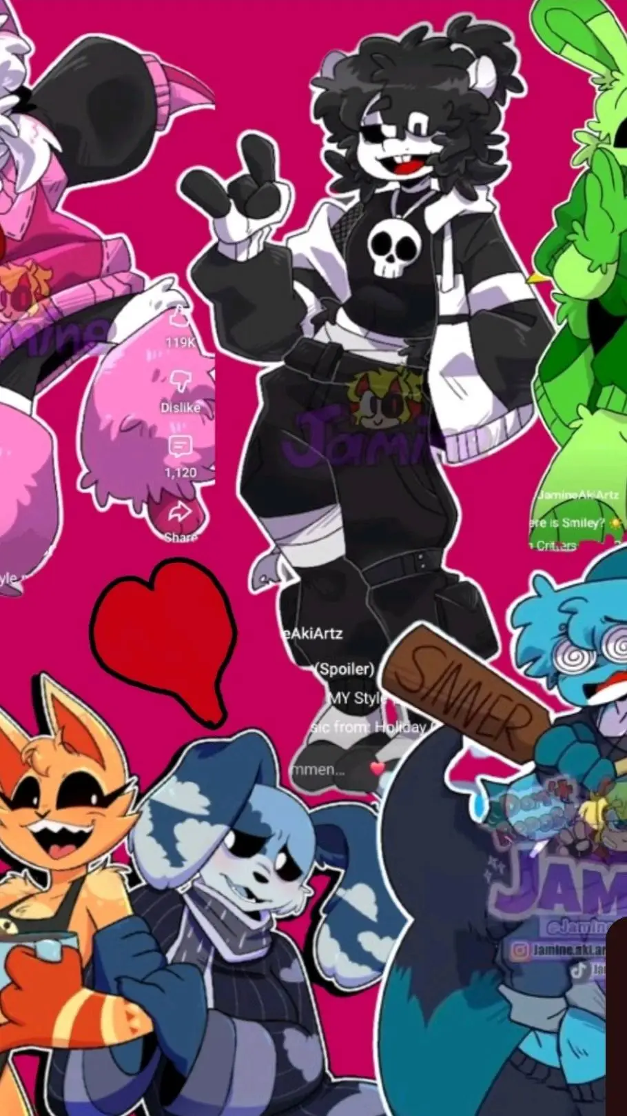 ai character: 7 Girlfriends background