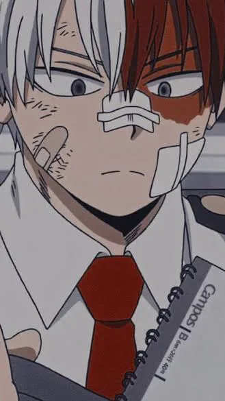 ai character: Shoto Todoroki~ background