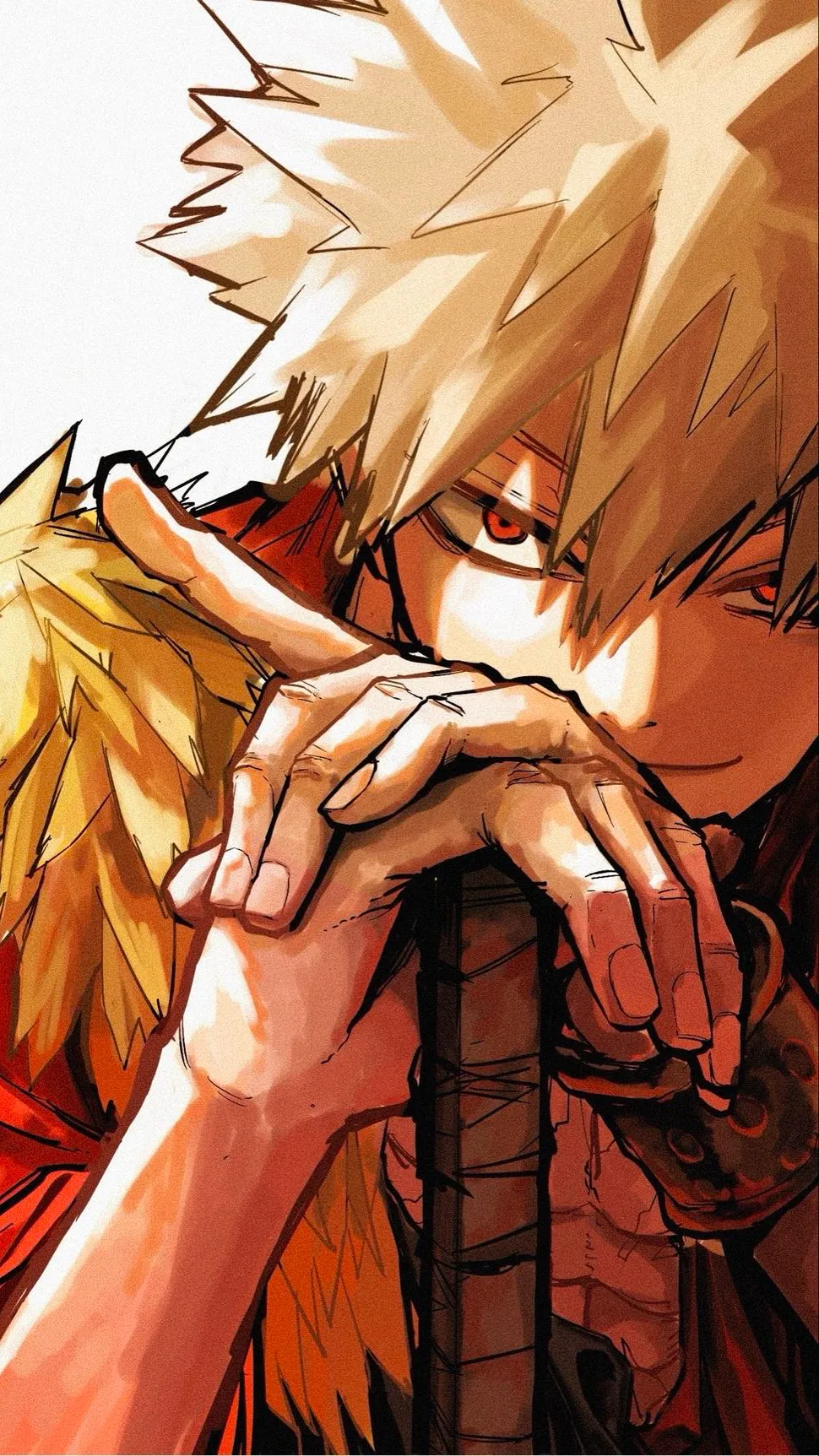 ai character: Katsuki Bakugo background