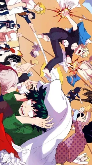 ai character: MHA-Sleepover!!! background