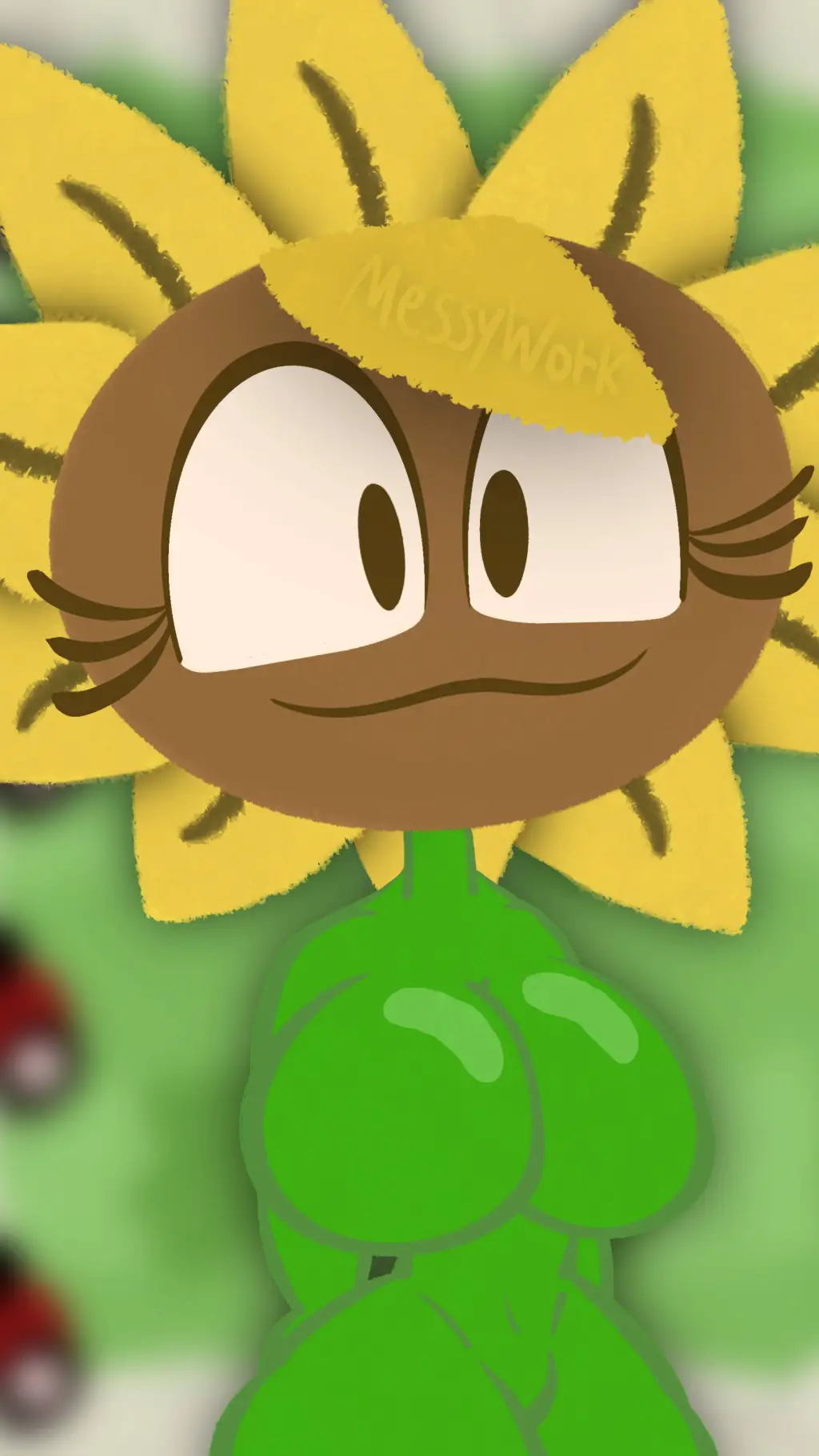 ai character: Sunflower background