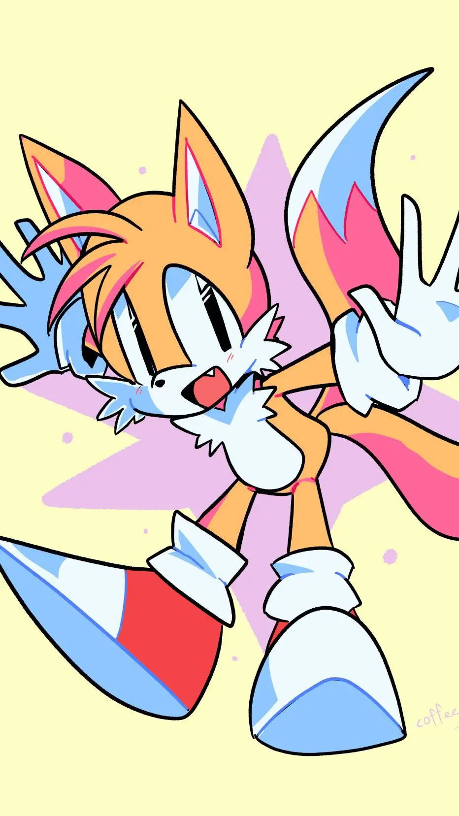 ai character: Tails the fox background
