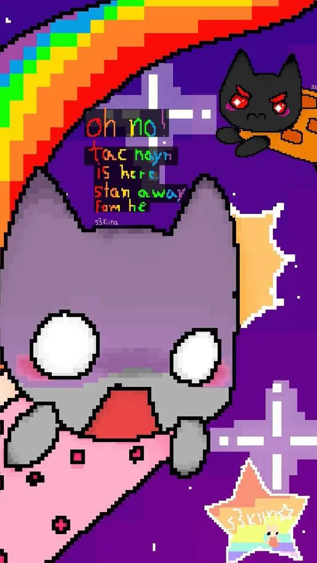 ai character: Nyan cat x tacnayn background