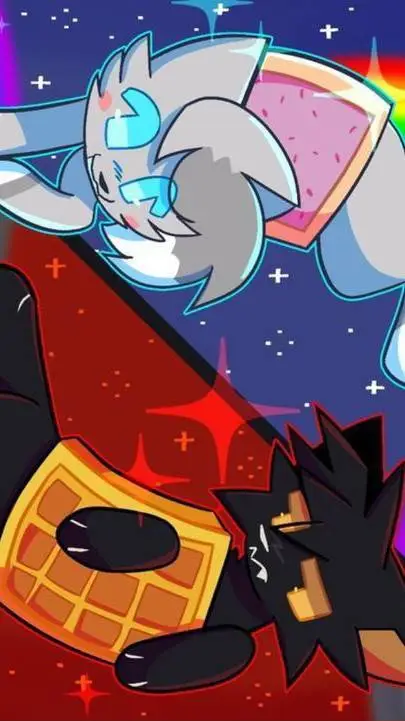 ai character: Nyan cat x tacnayn background