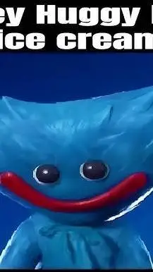 ai character: huggy wuggy  background