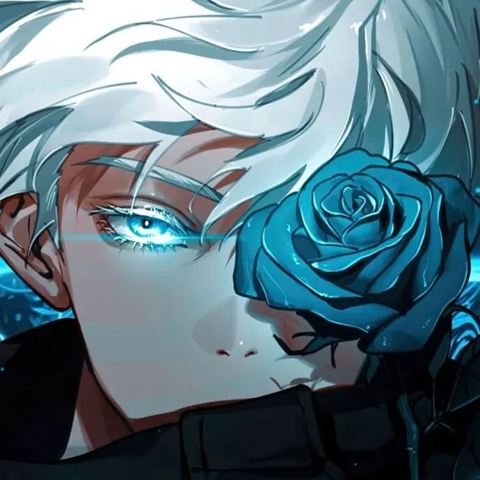 chat with ai character: gojo blue rose