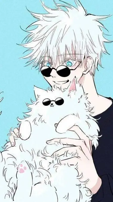 ai character: gojo cat!!! 🐈 background