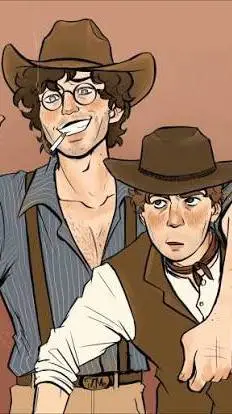 ai character: Reddie(Cowboy au!) background