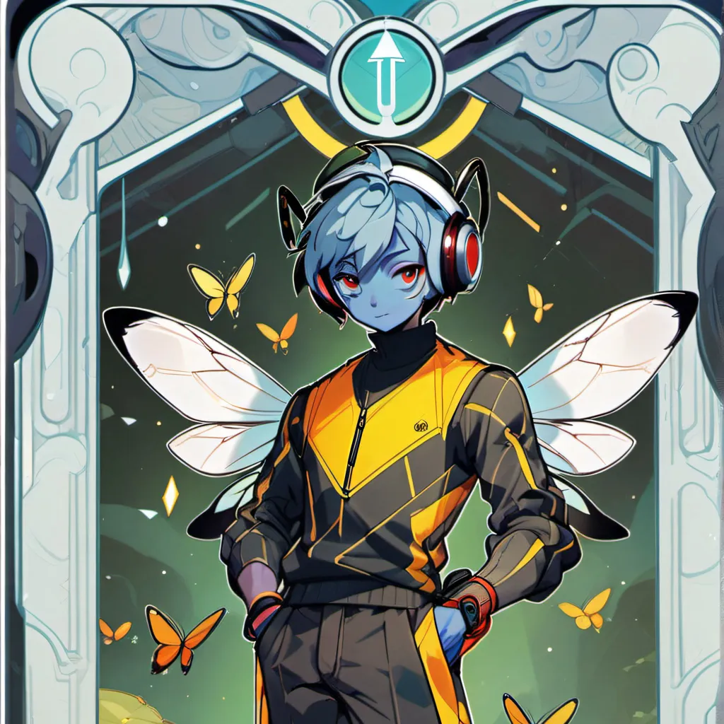 chat with ai character: Neon bee