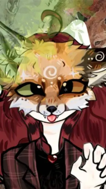 ai character: Red Foxy background