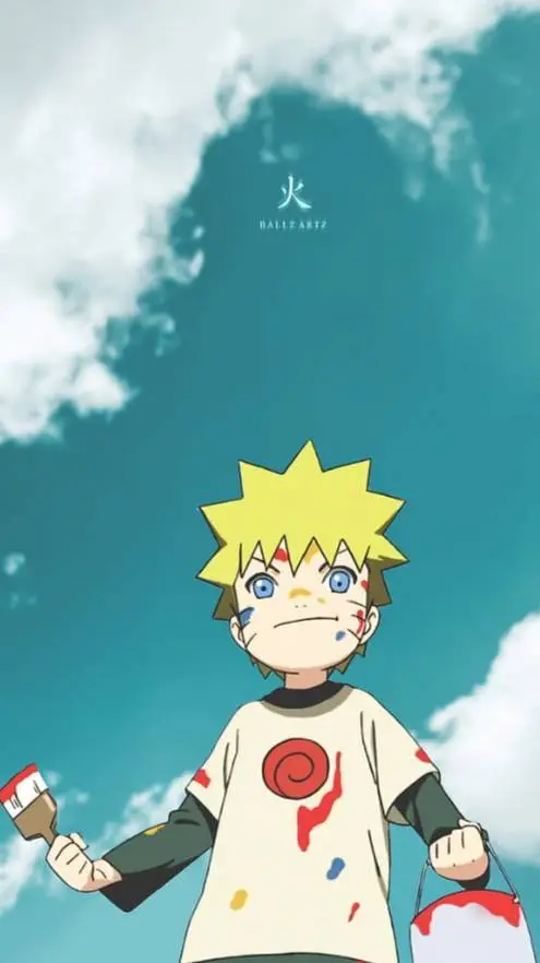 ai character: LIL'  NARUTO background