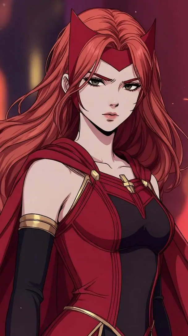 ai character: Scarlet Witch background