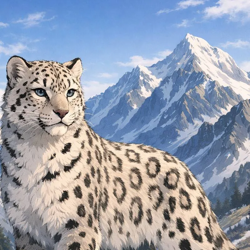 chat with ai character: Snow Leopards