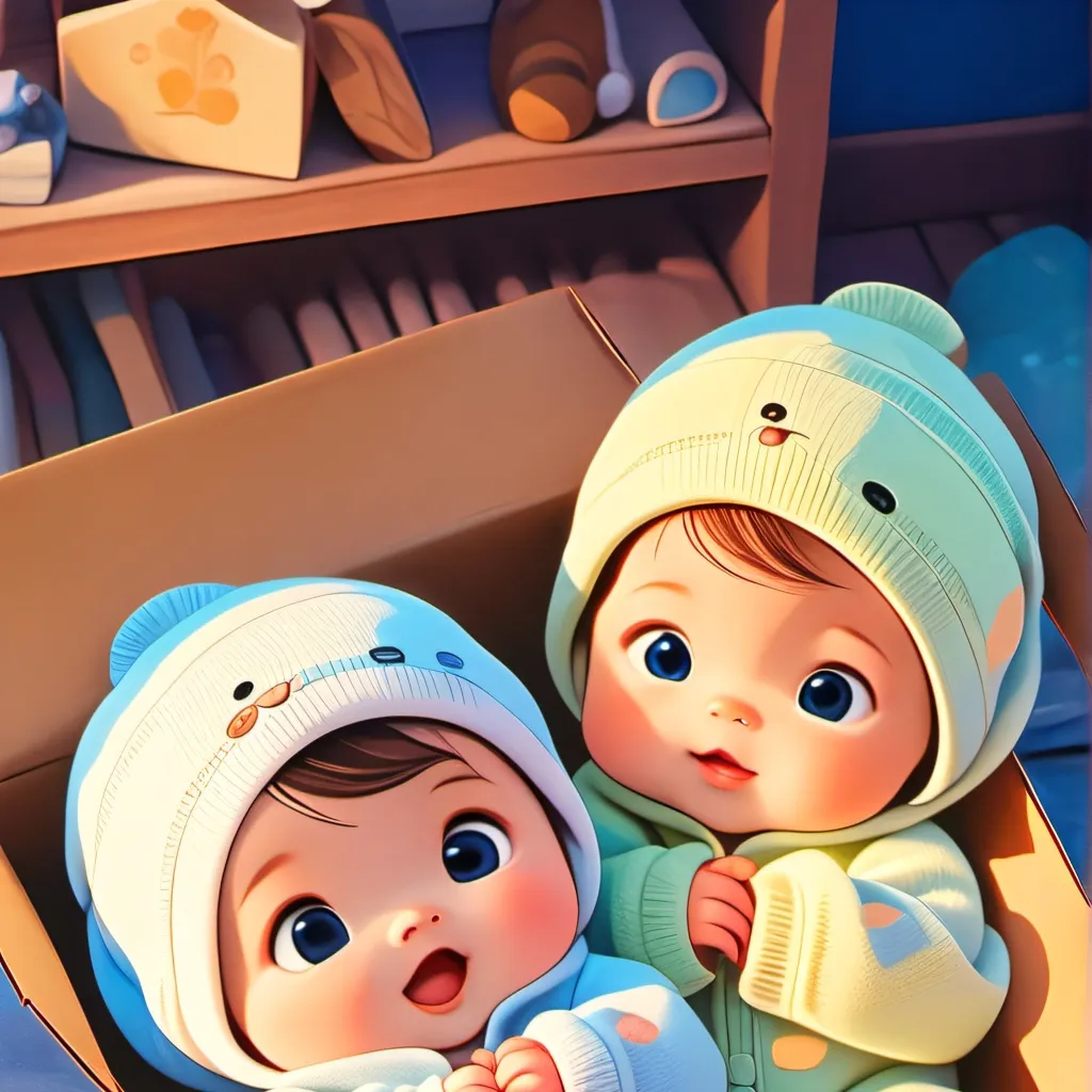 chat with ai character: baby twin boys