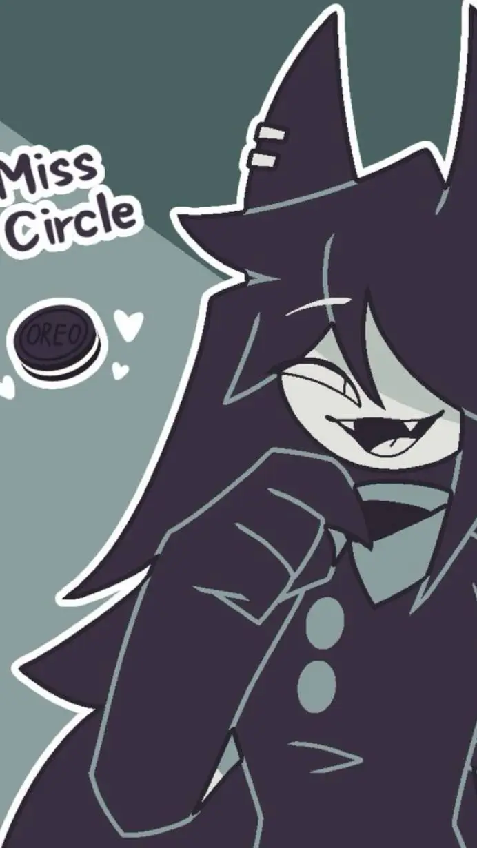 ai character: miss circle background