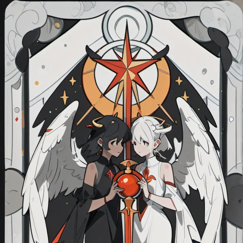 chat with ai character: demon vs angel 